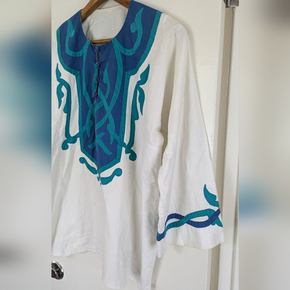 OOAK Vintage Handmade Embroidered Tunic - Picture 6 of 13
